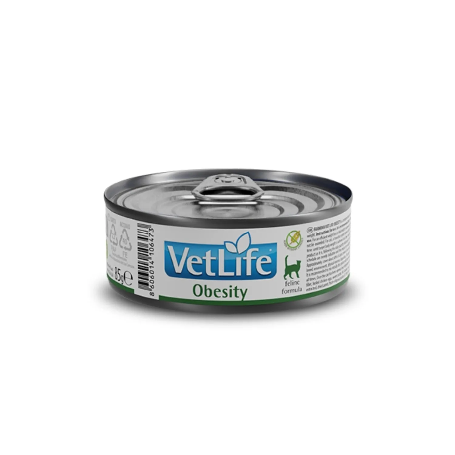 Ração Úmida Vet Life Obesity para Gatos Adultos